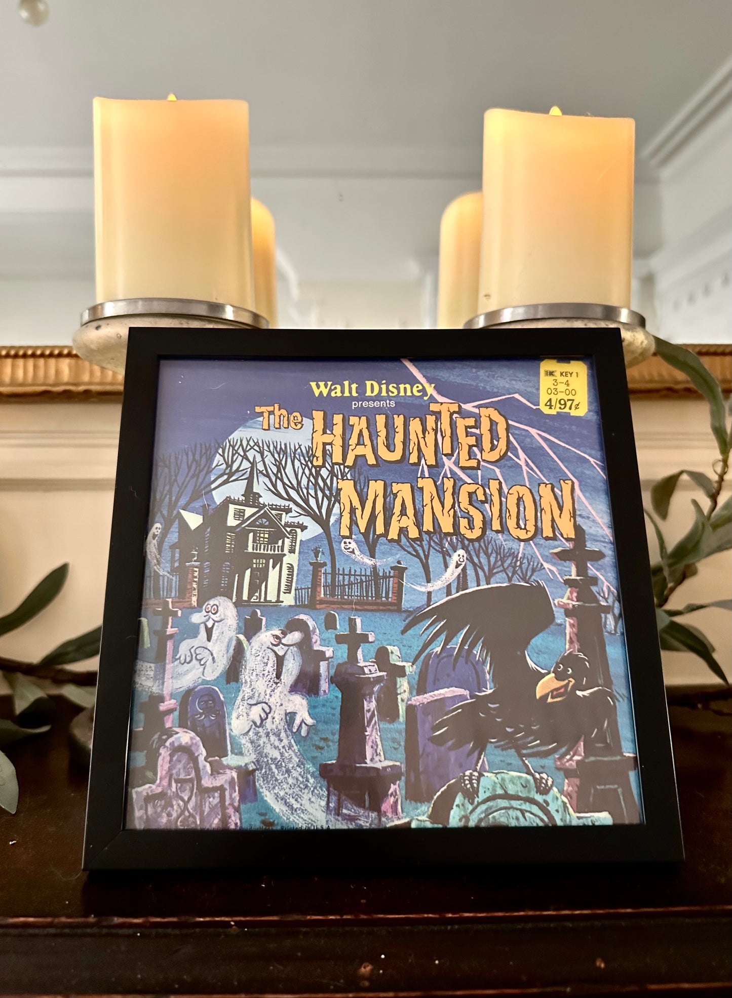 "The Haunted Mansion" Framed 1970 Book Cover