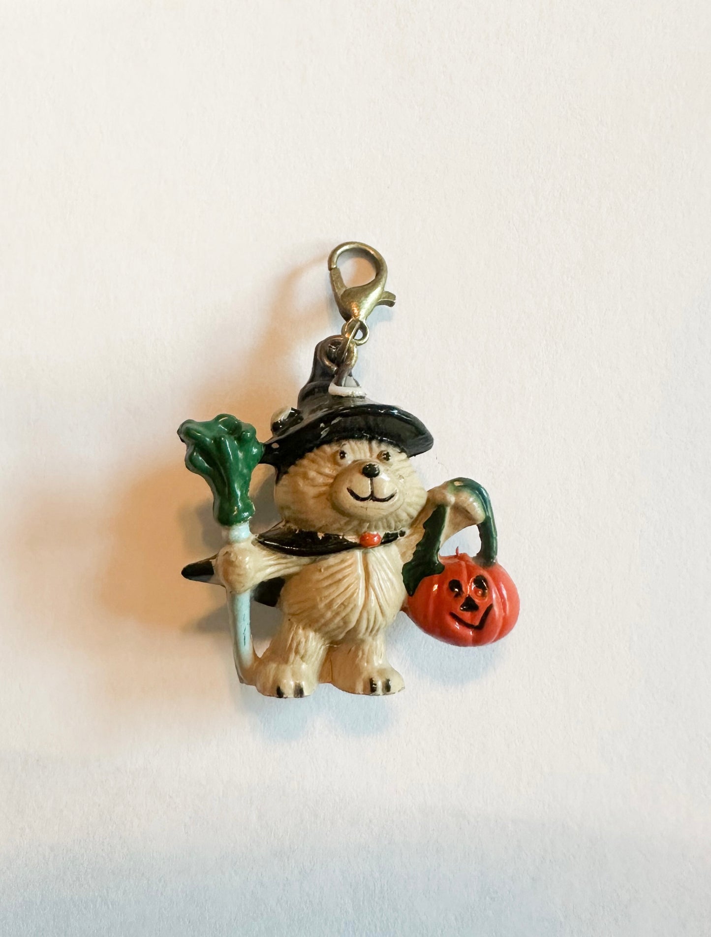 Vintage Halloween Teddy Bear Charm
