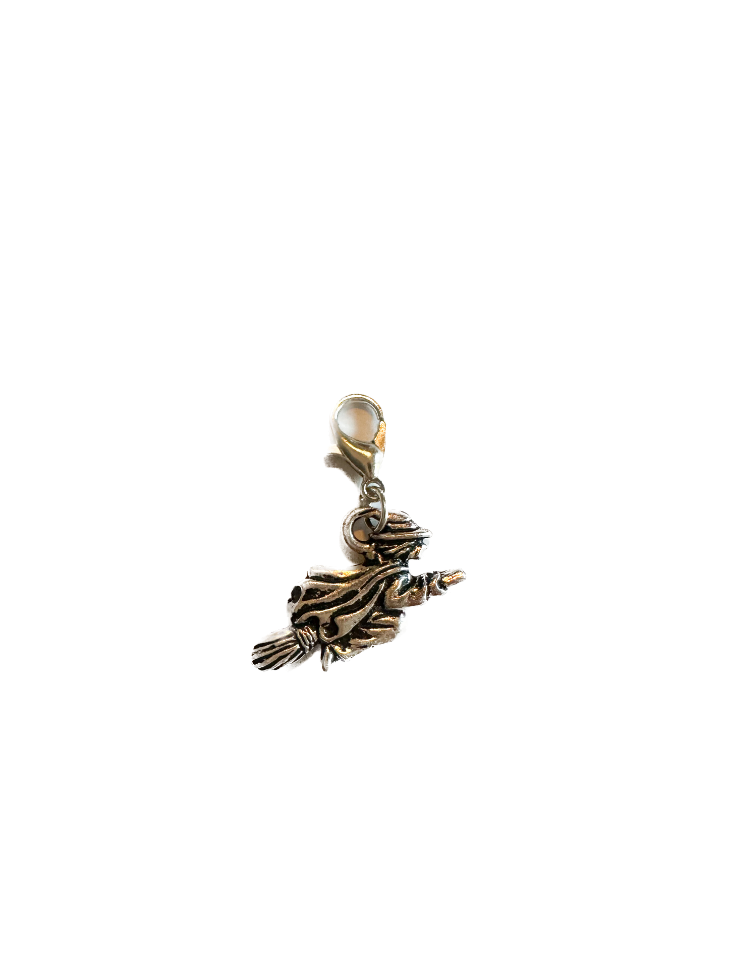 Vintage Silver Witch Charm