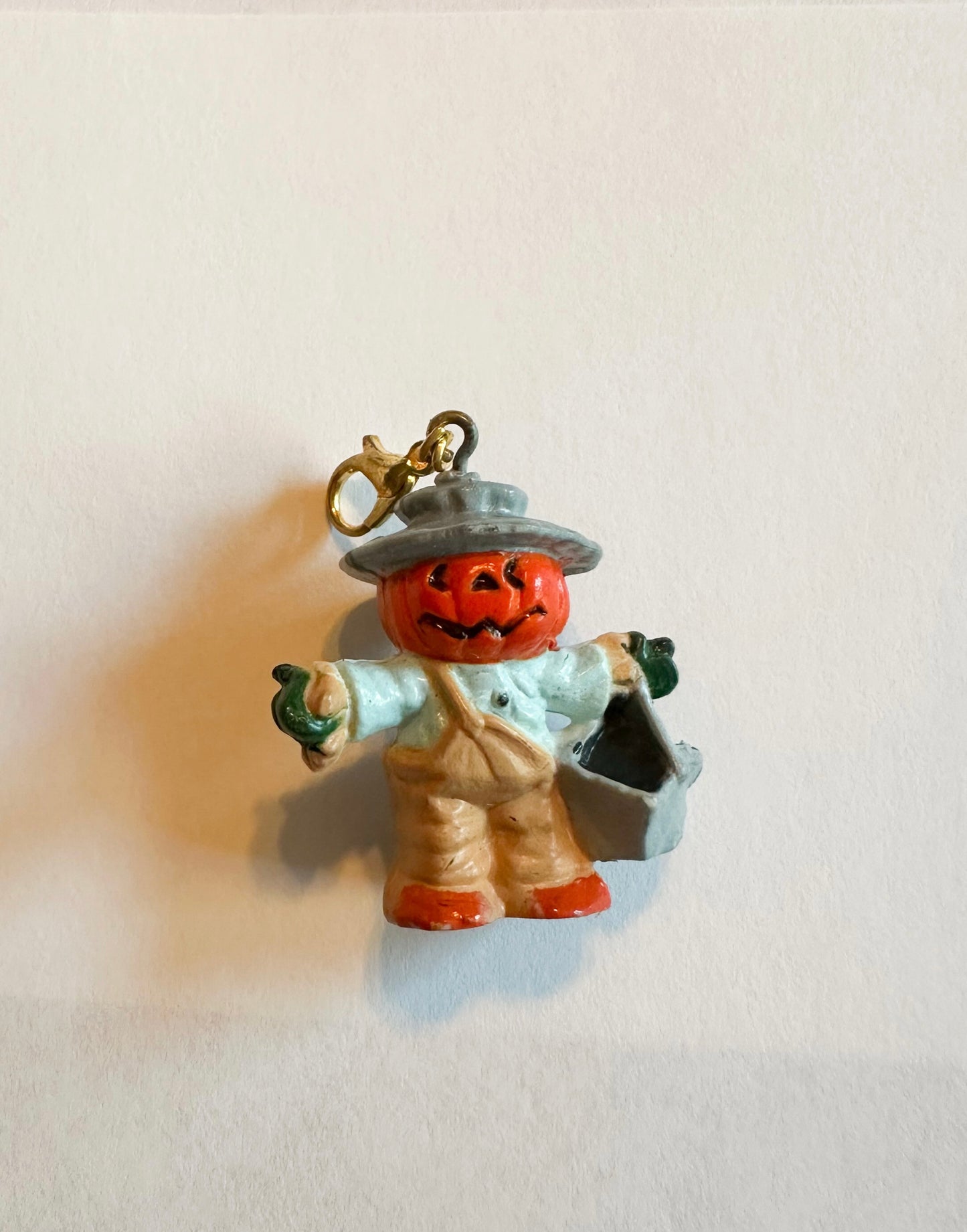 Vintage Halloween Pumpkin Charm