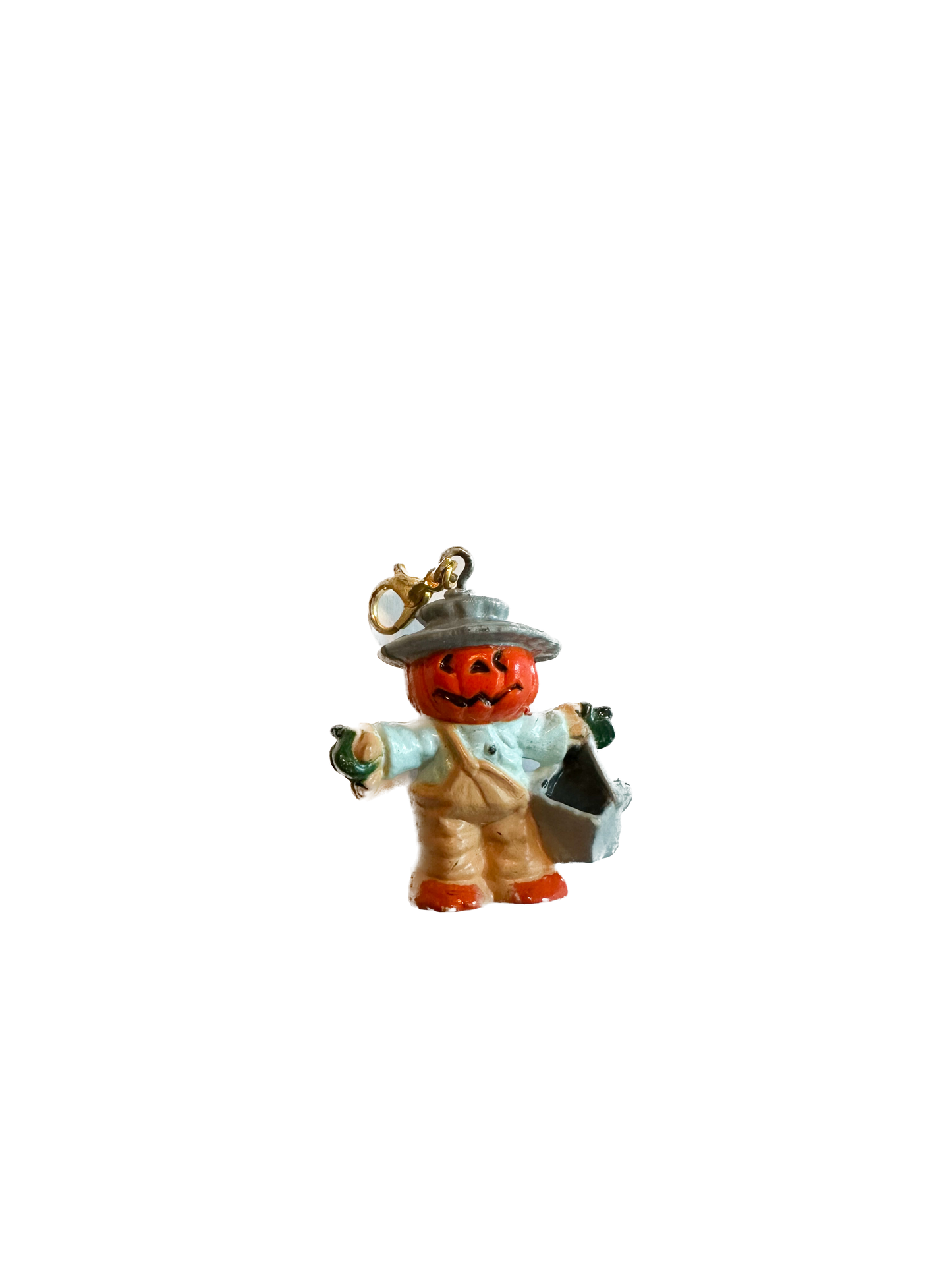Vintage Halloween Pumpkin Charm