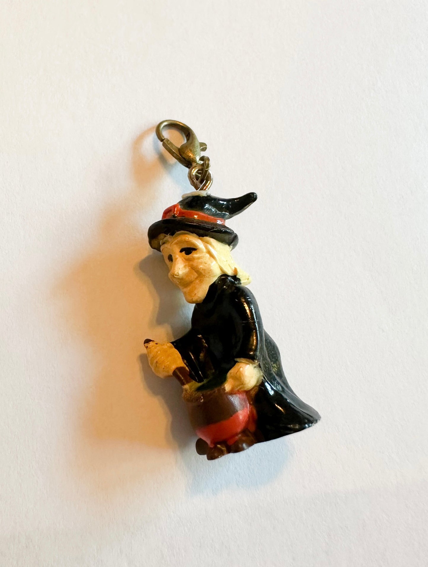 Vintage Halloween Witch Charm