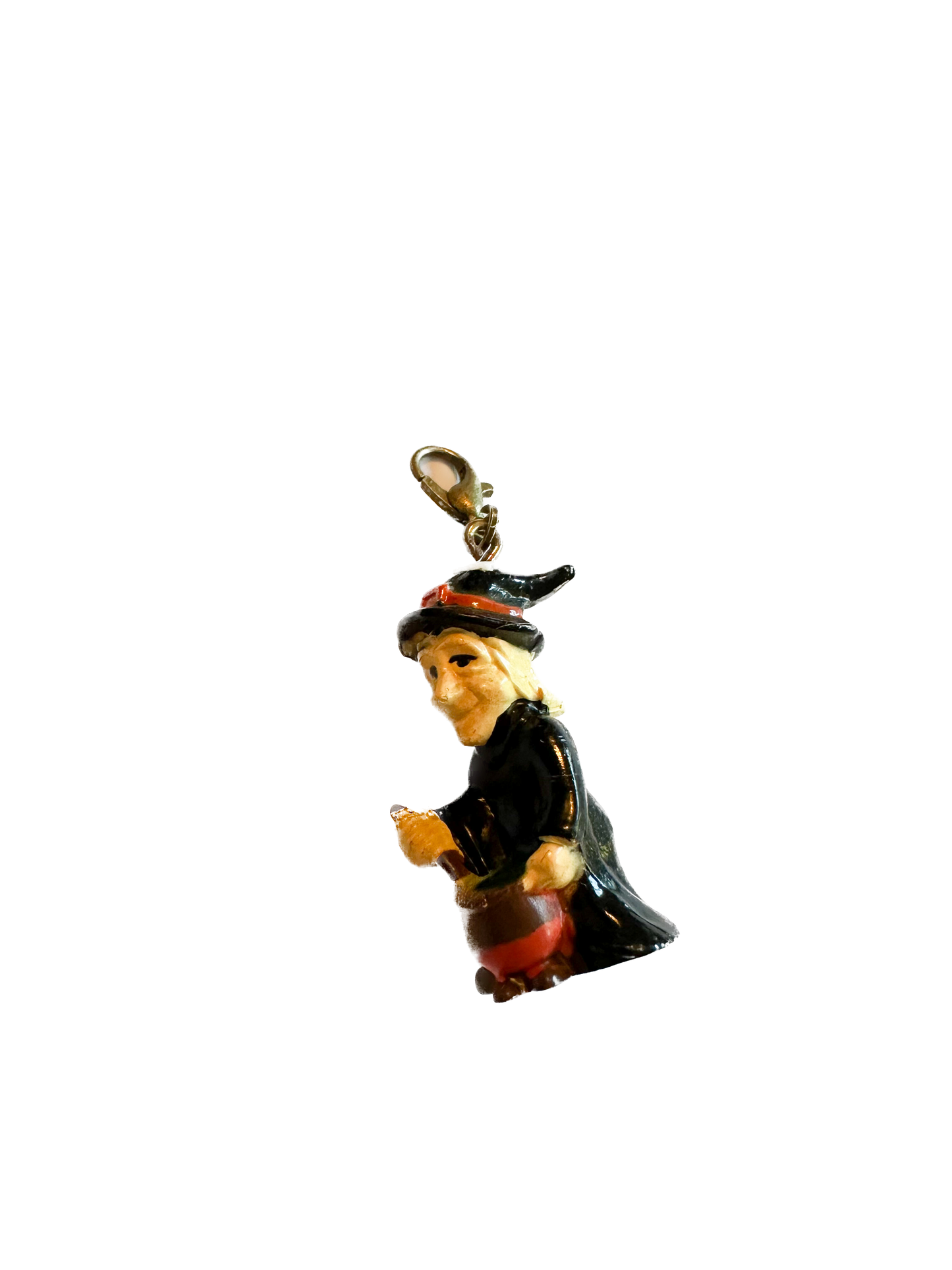 Vintage Halloween Witch Charm