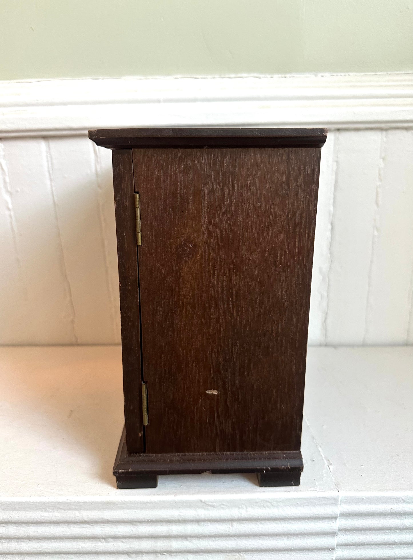 Vintage Wood Jewelry Box with Doors
