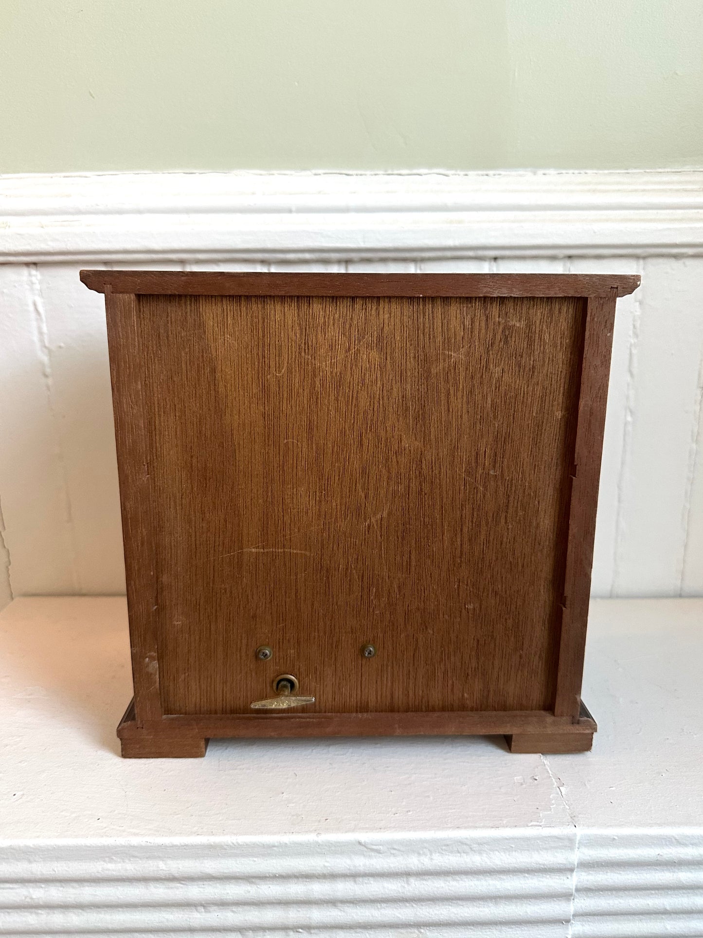 Vintage Wood Jewelry Box with Doors