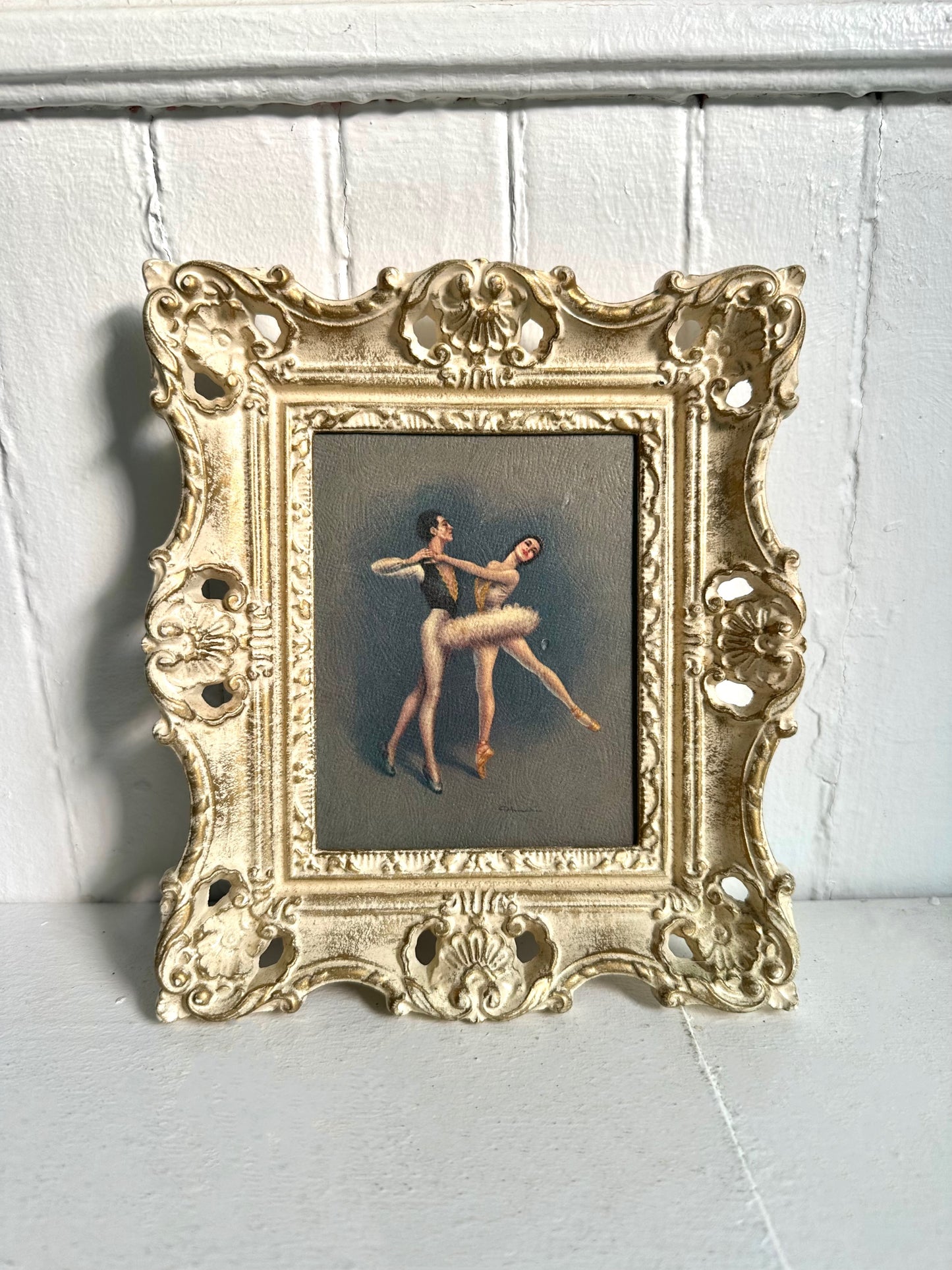 Vintage Ballerina Framed Print