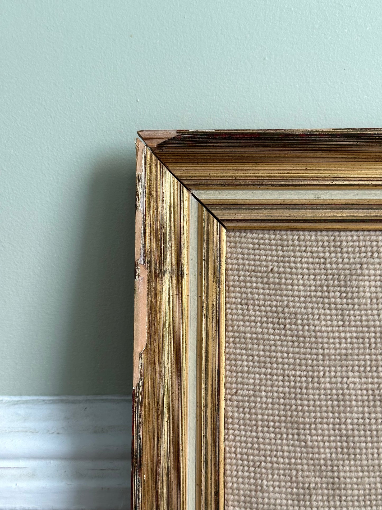 Vintage Floral Framed Needlepoint