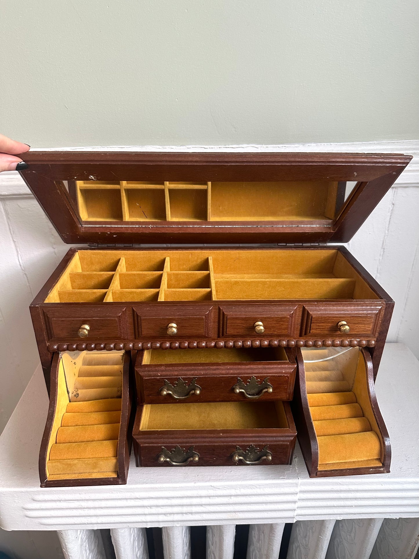 Vintage Miniature Dresser Jewelry Box