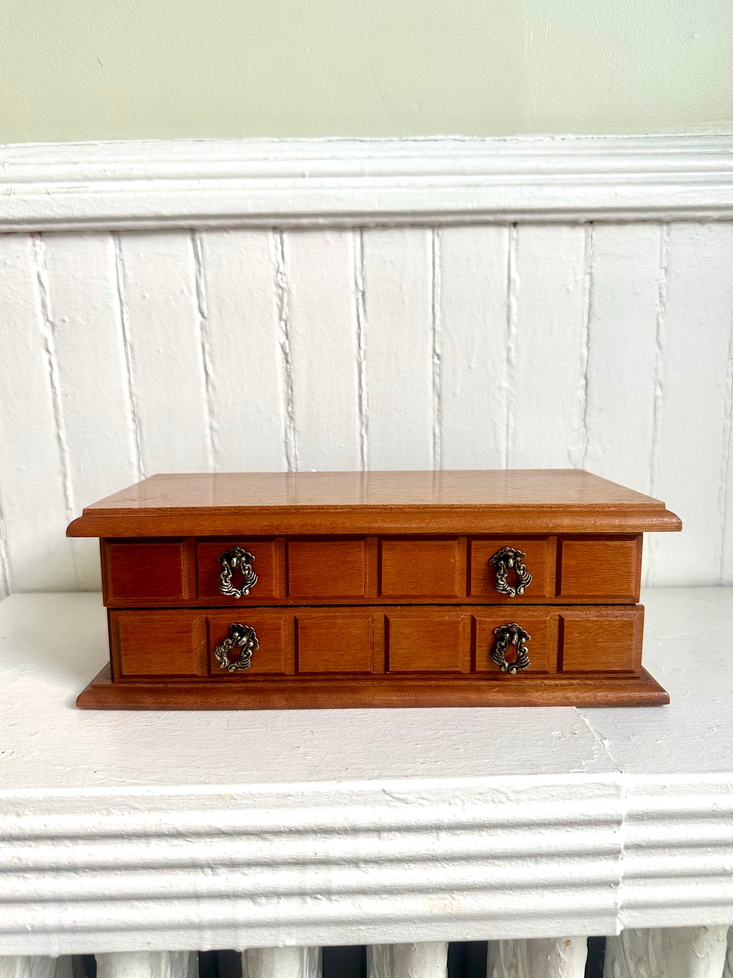 Vintage Wood Jewelry Box