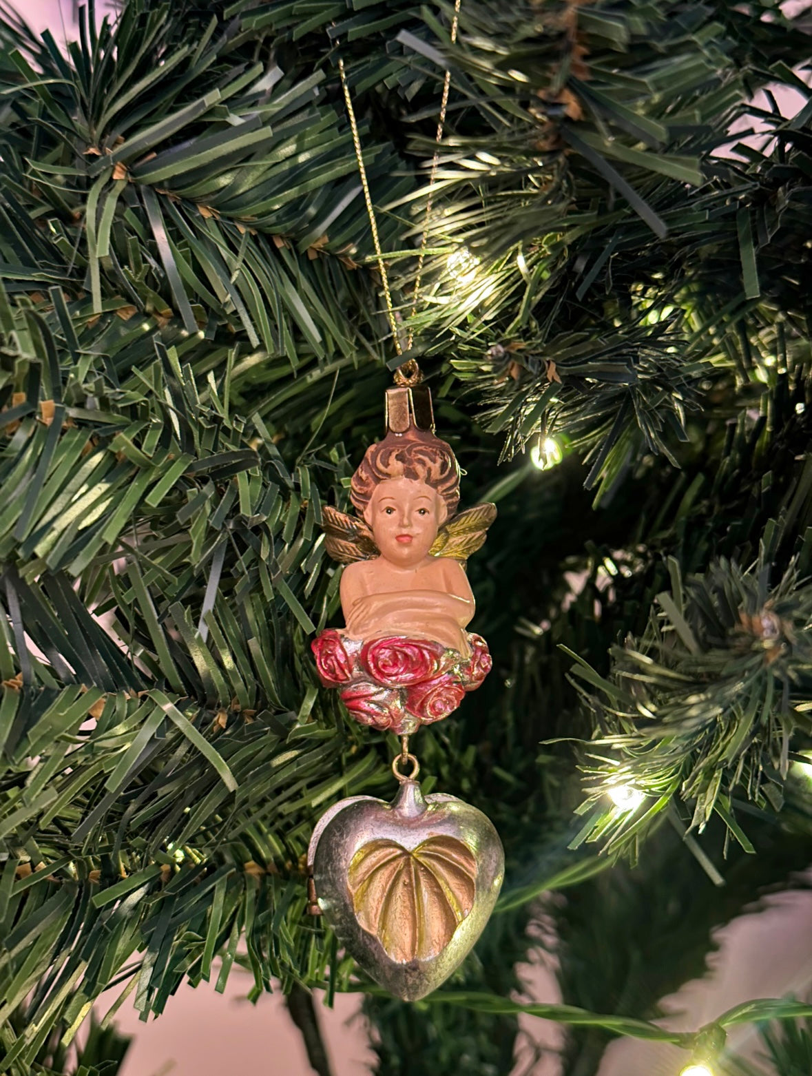 Vintage Angel Locket Ornament