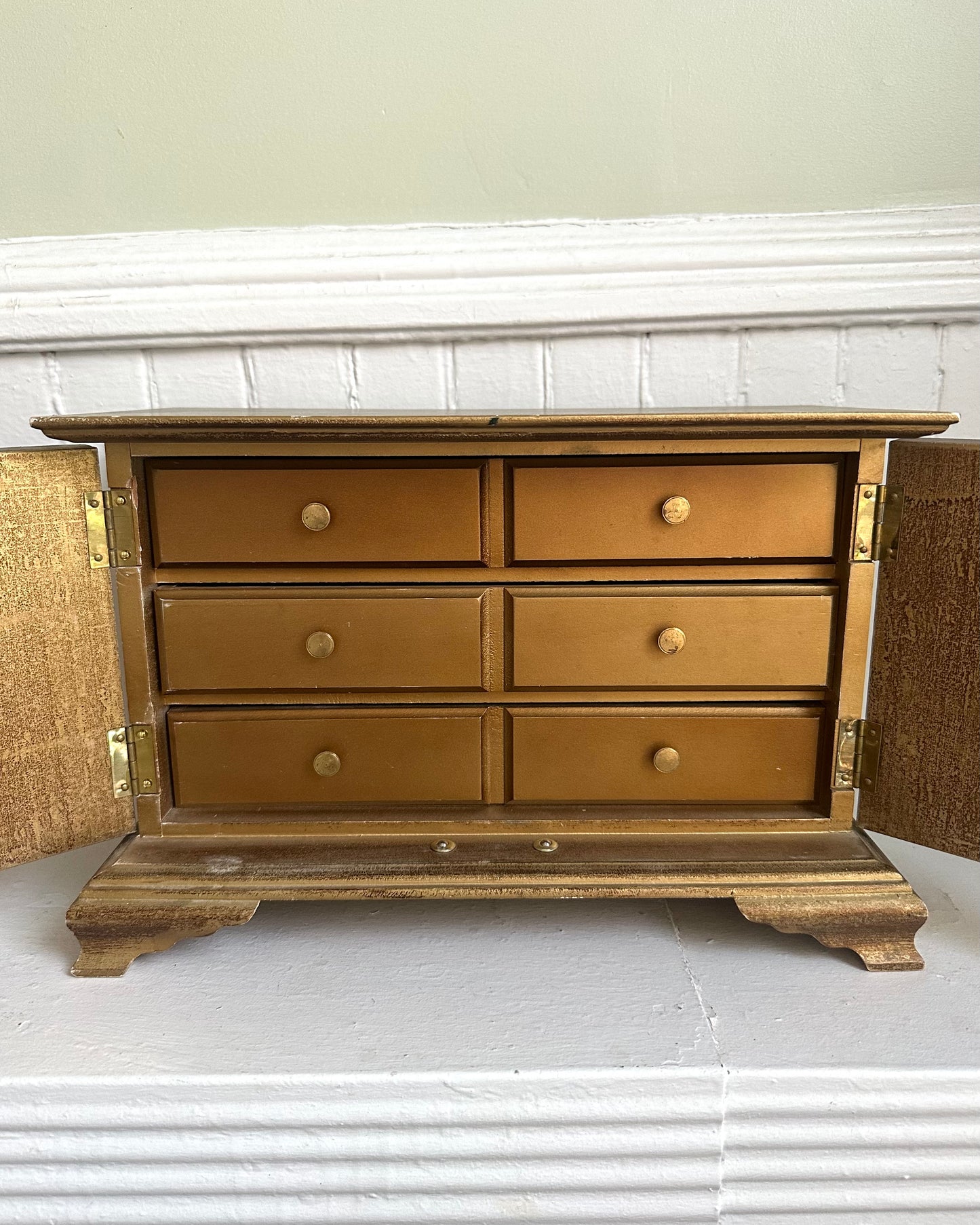 Vintage Wood Jewelry Box