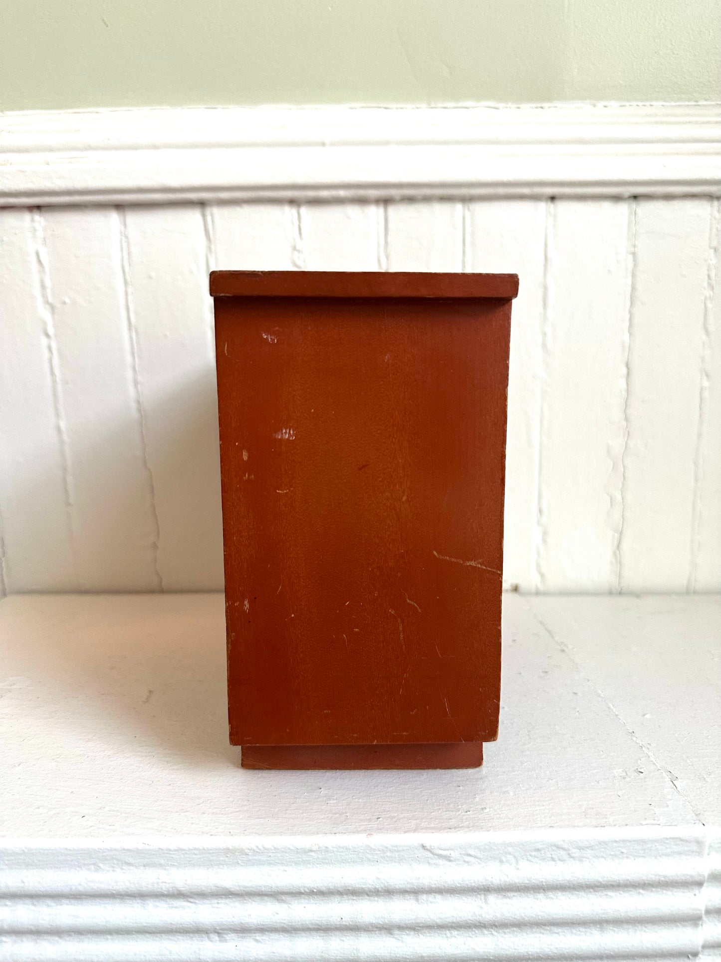 Vintage Ballerina Wood Jewelry Box
