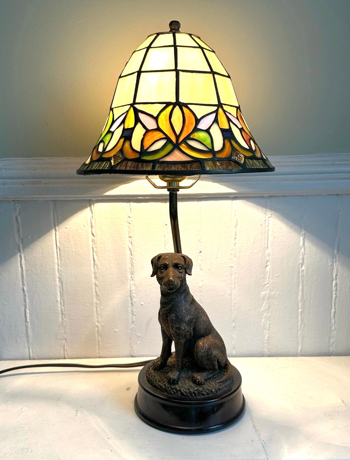 Vintage Dog Lamp