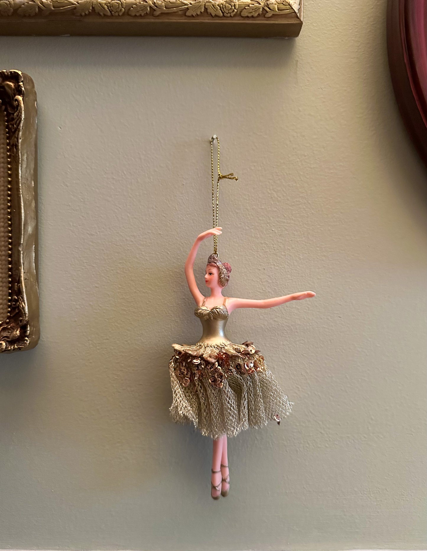 Vintage Ballerina Christmas Ornament