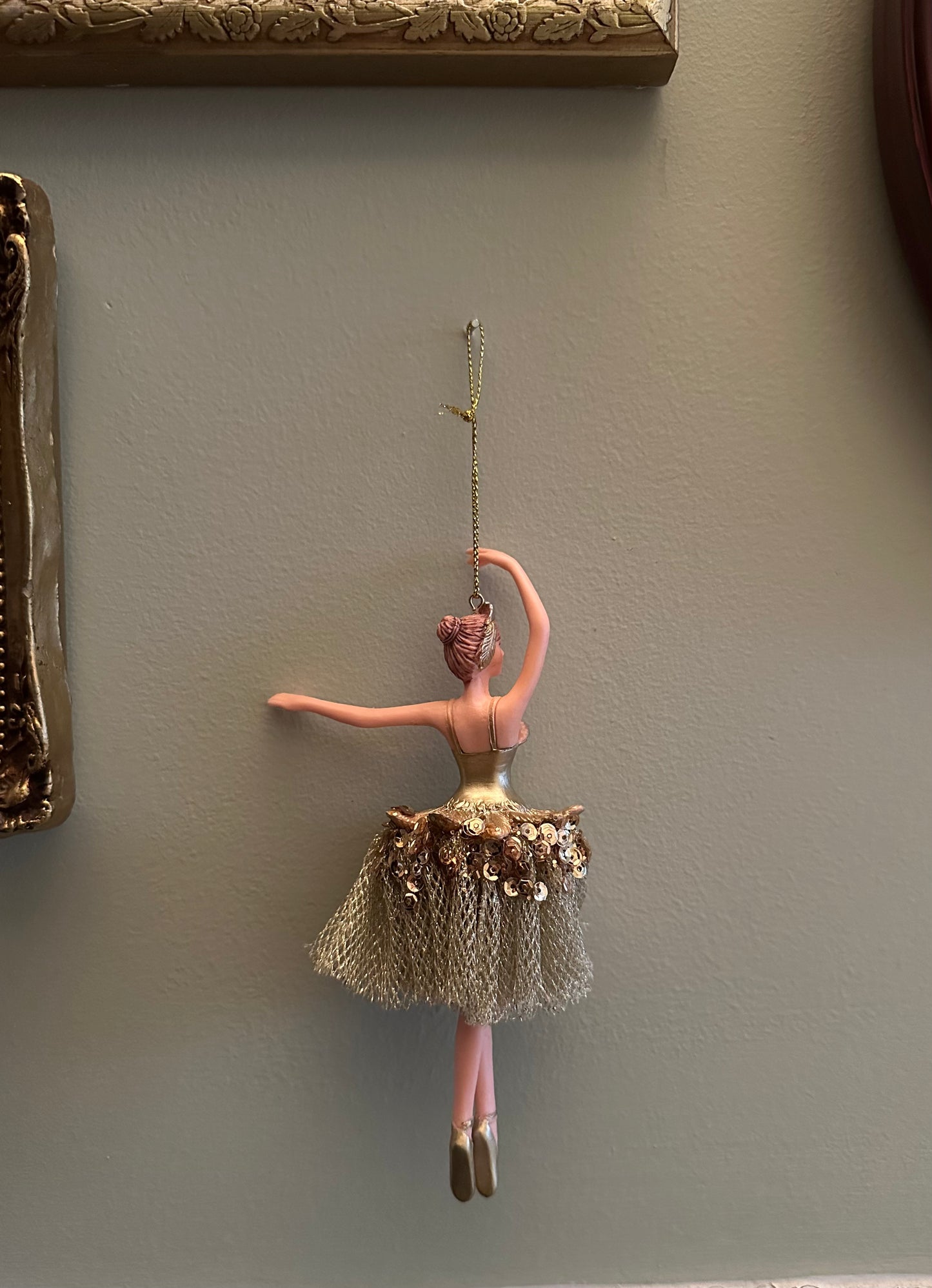 Vintage Ballerina Christmas Ornament