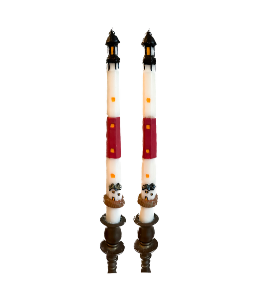 Vintage Lighthouse Taper Candles