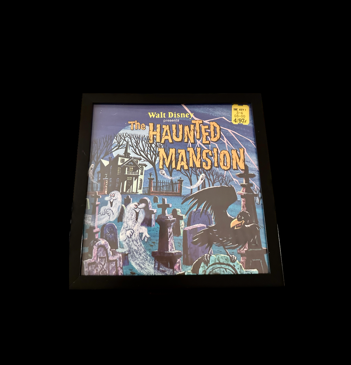"The Haunted Mansion" Framed 1970 Book Cover