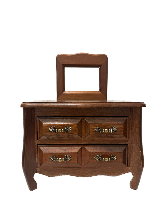 Vintage Miniature Dresser Jewelry Box