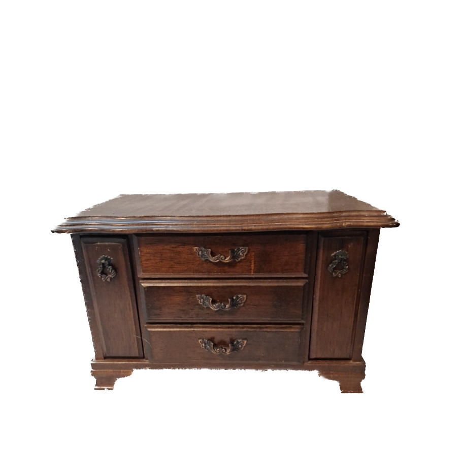 Vintage Wood Jewelry Box