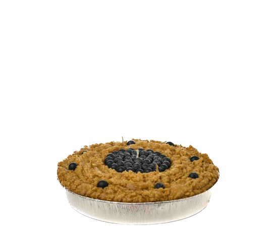 Large Holiday Blueberry Pie Candle