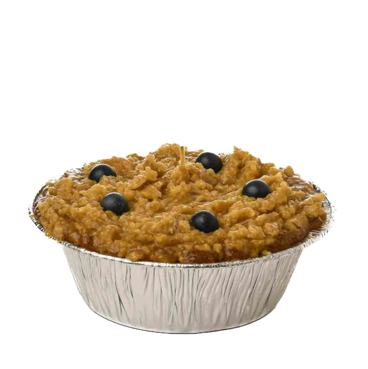Small Holiday Blueberry Pie Candle