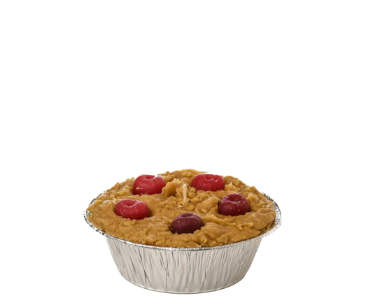 Small Holiday Cherry Pie Candle