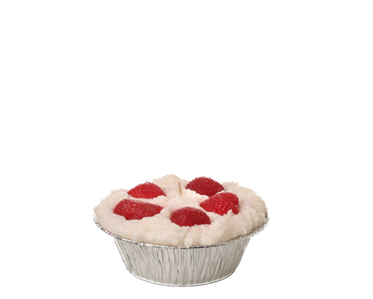 Small Holiday Strawberry Pie Candle