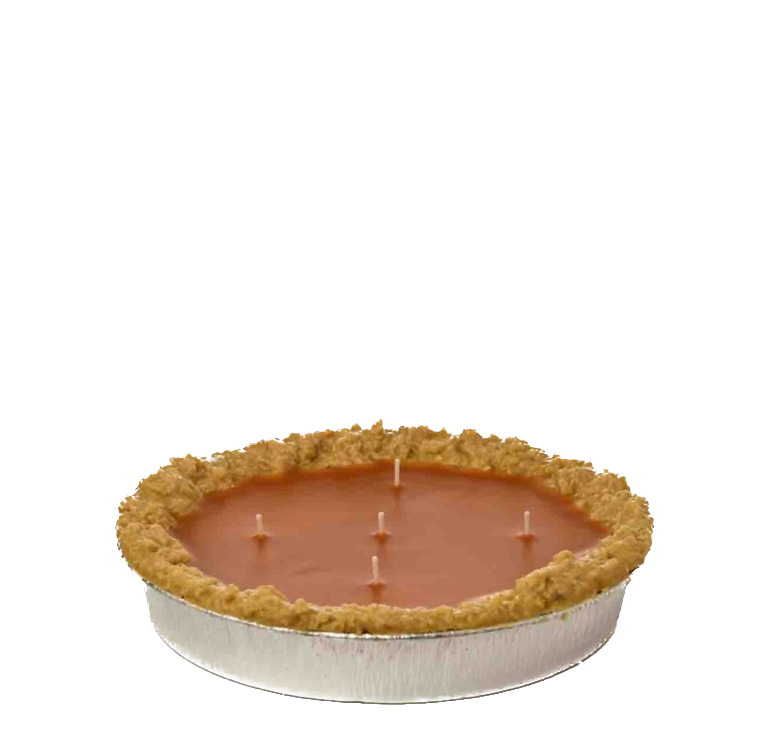 Large Holiday Pumpkin Pie Candle
