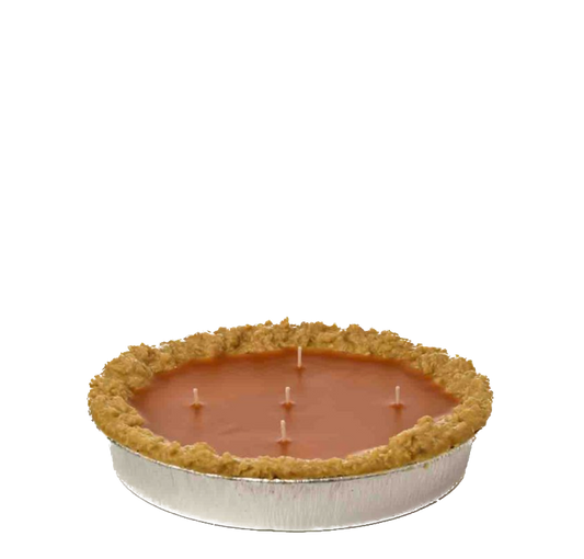 Large Holiday Pumpkin Pie Candle