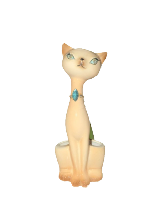 Vintage Siamese Cat Lipstick Holder