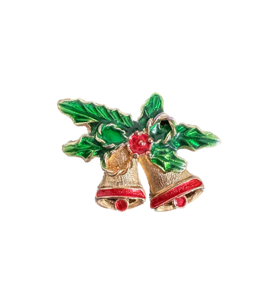 Vintage Christmas Bells Pin