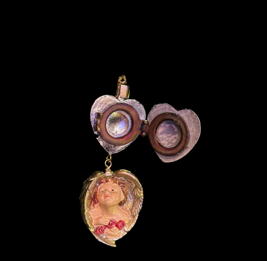 Vintage Angel Locket Ornament