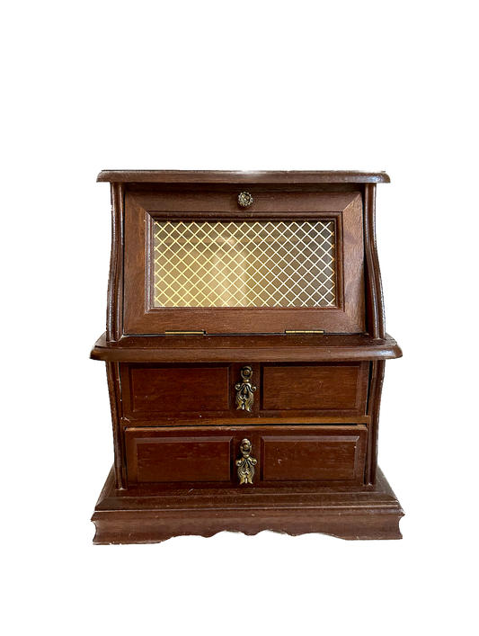 Vintage Secretary Desk Jewelry Box