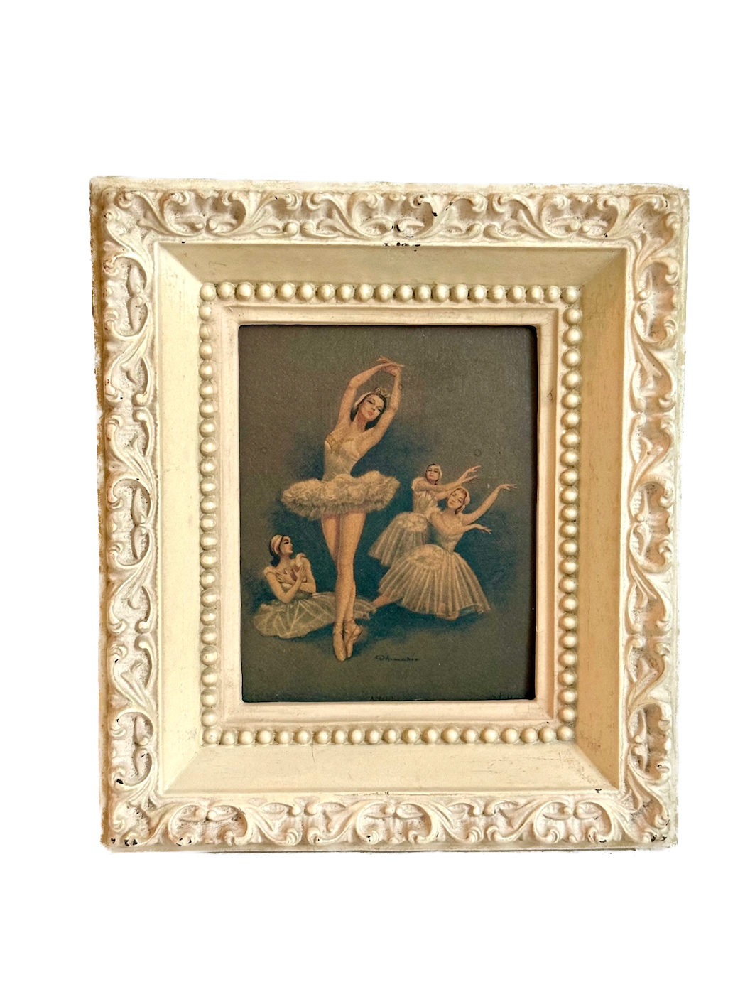 Vintage Ballerina Framed Print
