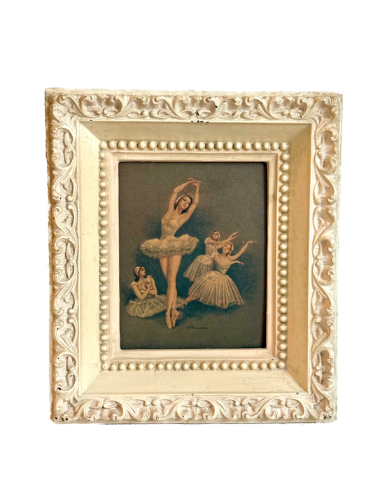 Vintage Ballerina Framed Print