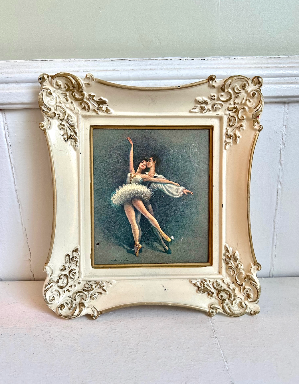Vintage Ballerina Framed Print