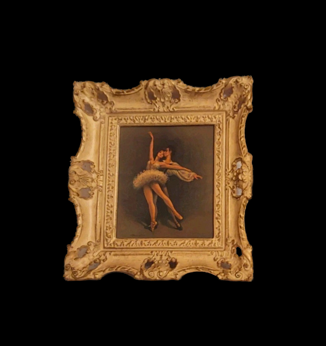 Vintage Ballerina Framed Print