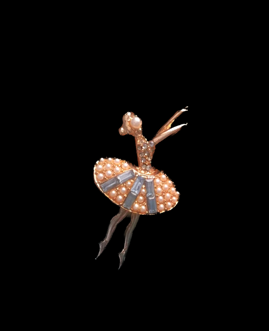 Vintage Ballerina Pin