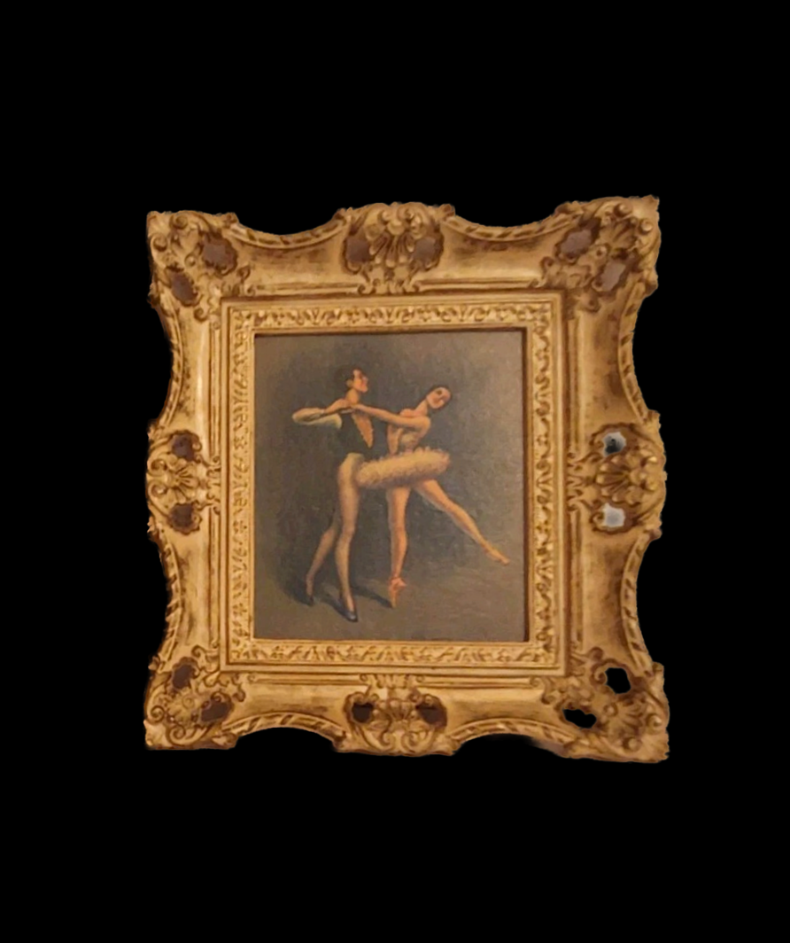 Vintage Ballerina Framed Print