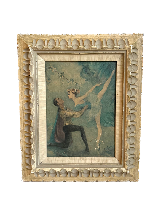 Vintage Ballerina Framed Print