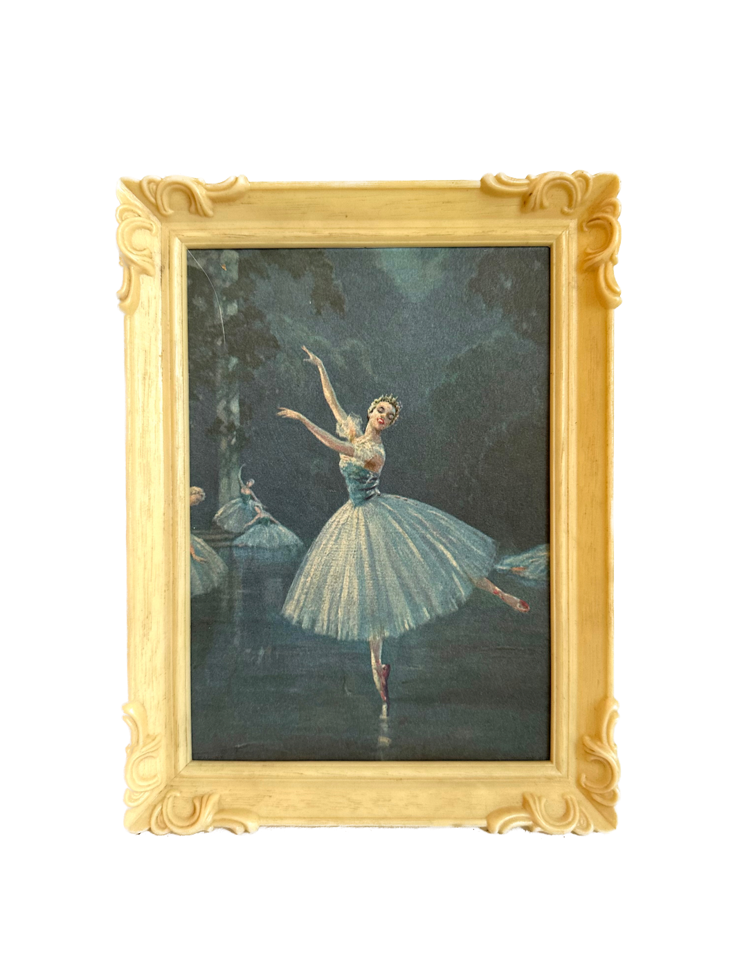 Vintage Ballerina Framed Print