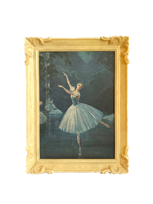 Vintage Ballerina Framed Print