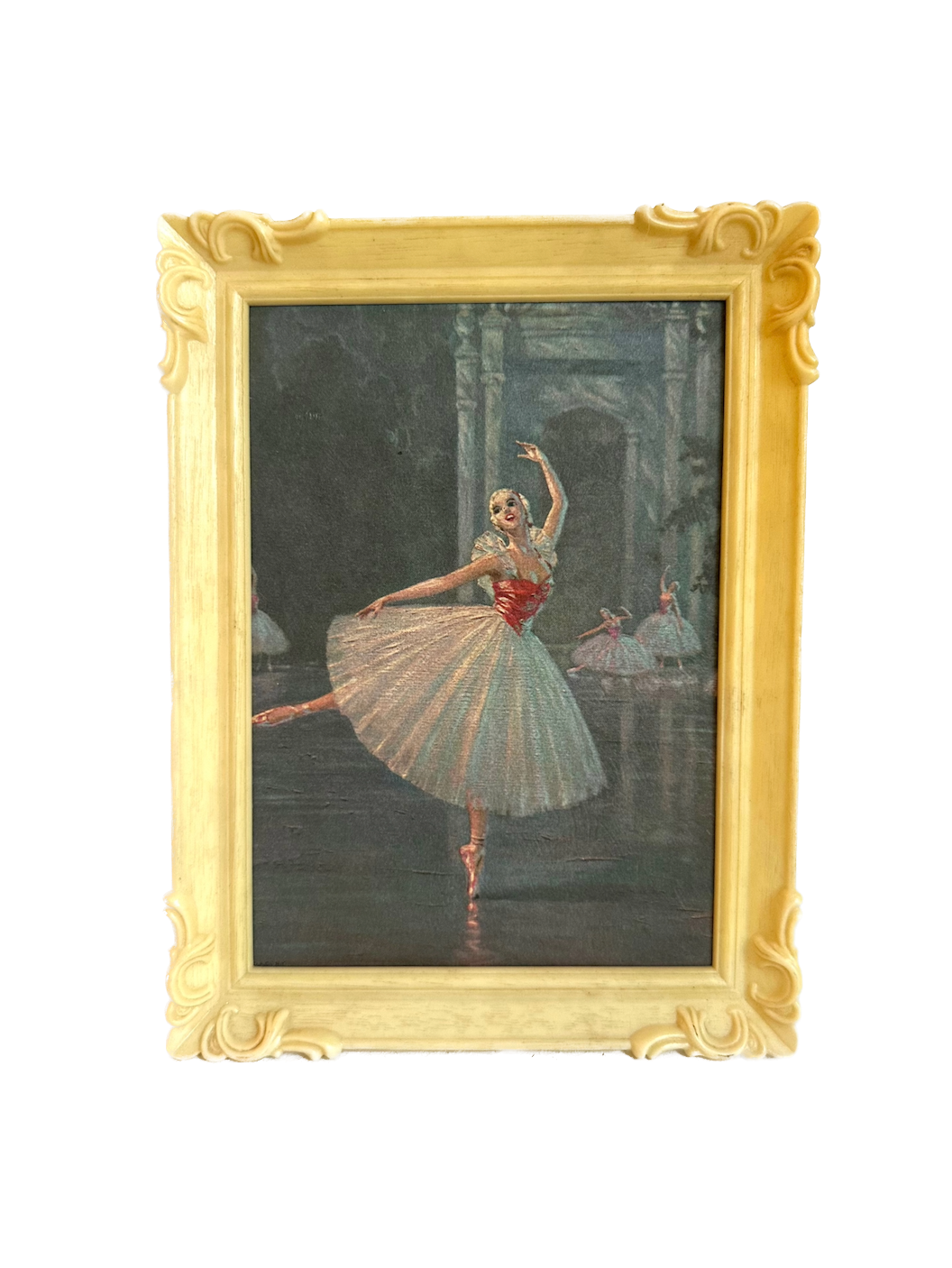 Vintage Ballerina Framed Print