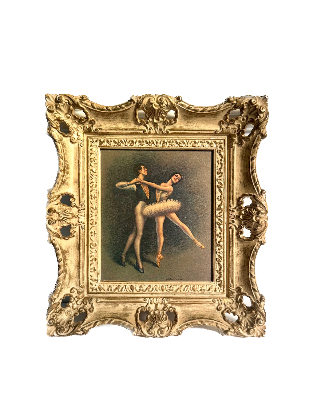 Vintage Ballerina Framed Print
