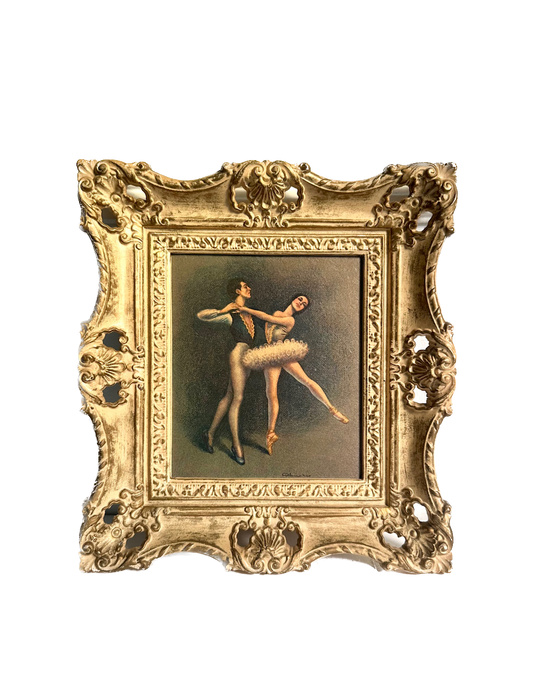 Vintage Ballerina Framed Print