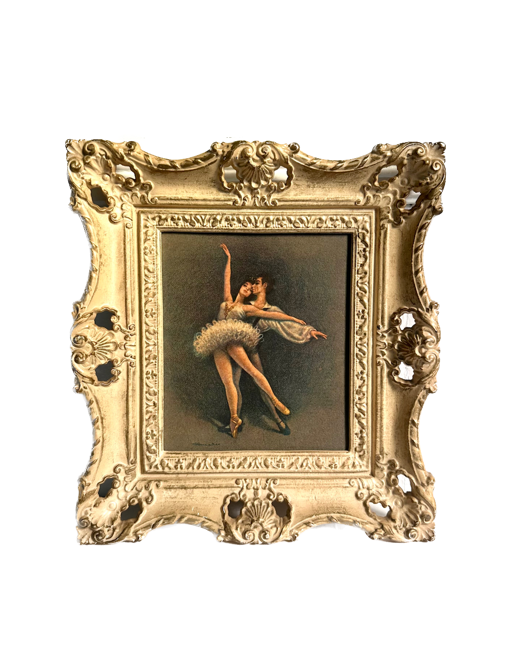Vintage Ballerina Framed Print