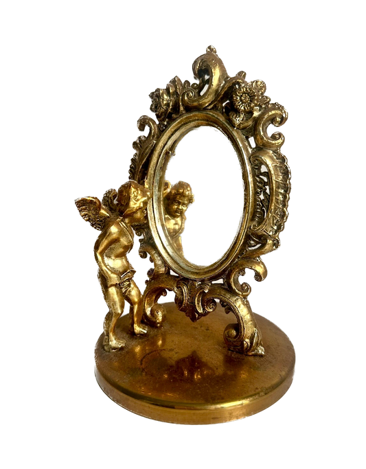 Vintage Cherub Mirror