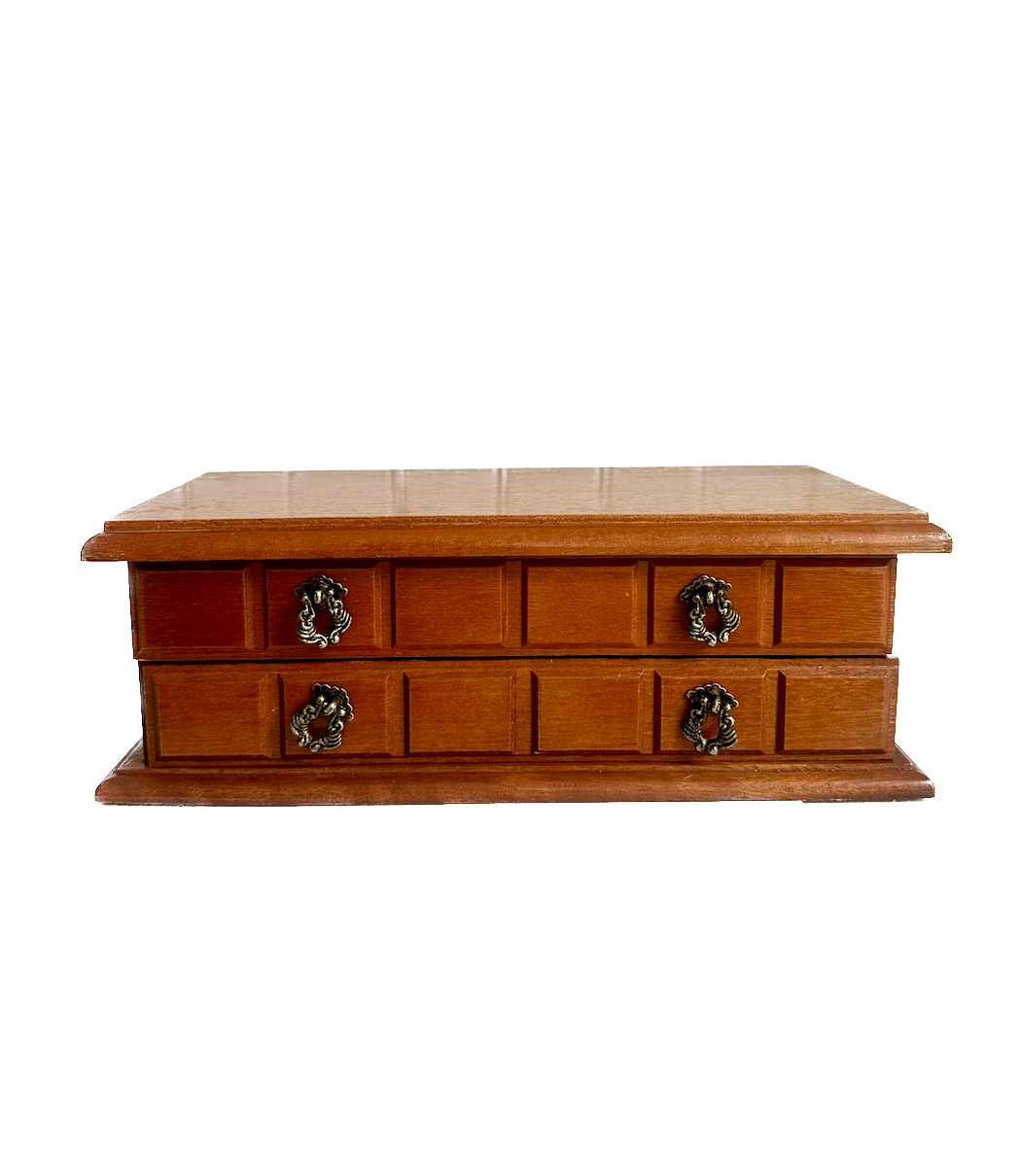 Vintage Wood Jewelry Box