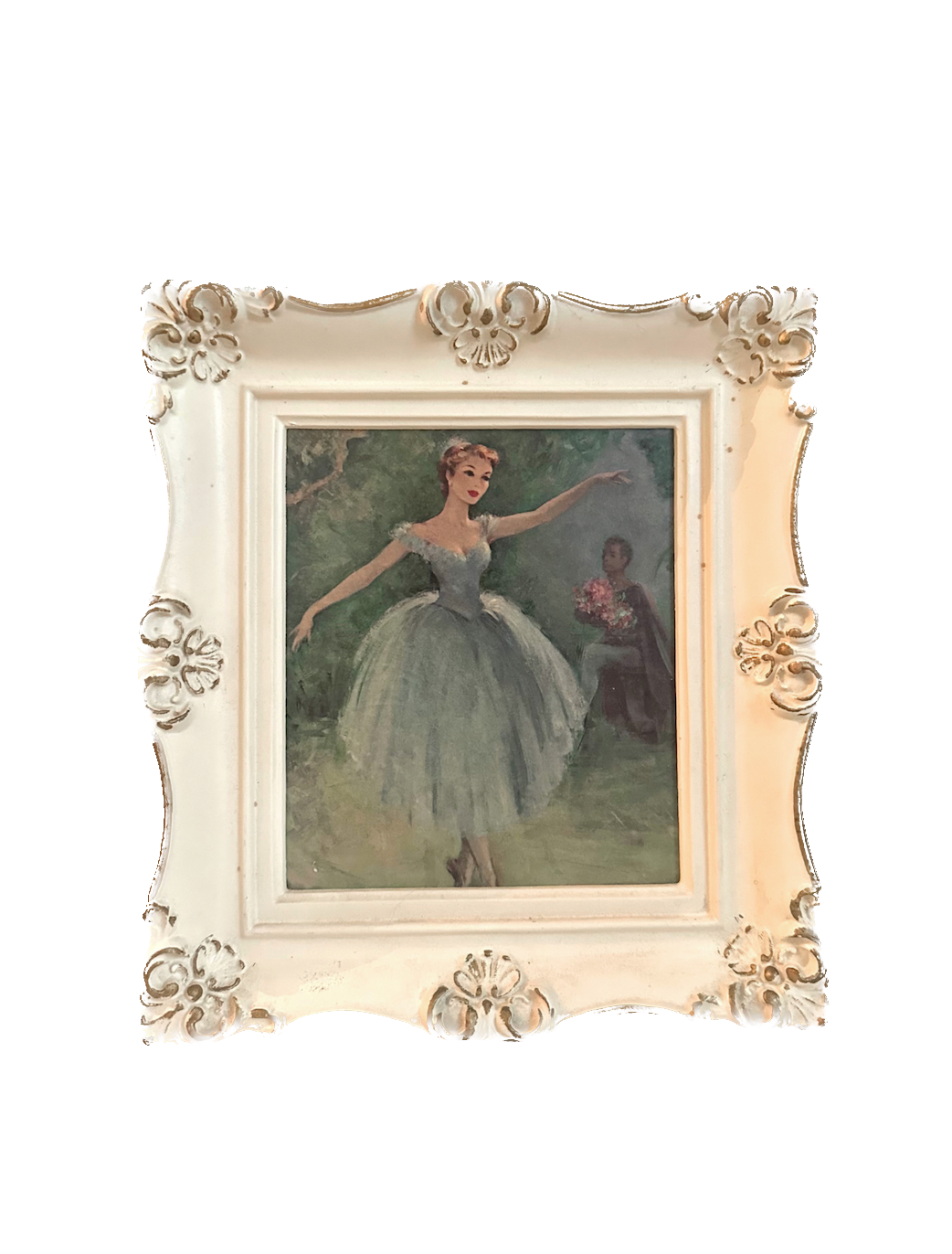 Vintage Ballerina Framed Print
