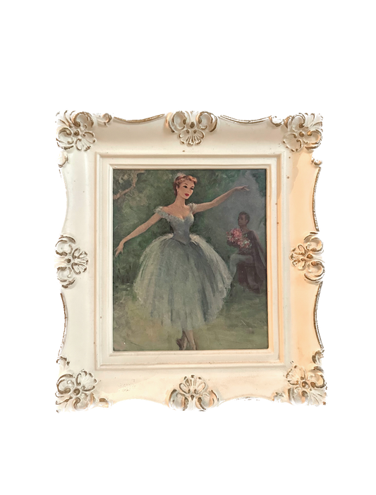 Vintage Ballerina Framed Print
